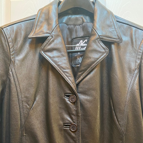 Vintage MS Maxima Black Leather Jacket. - Picture 3 of 7